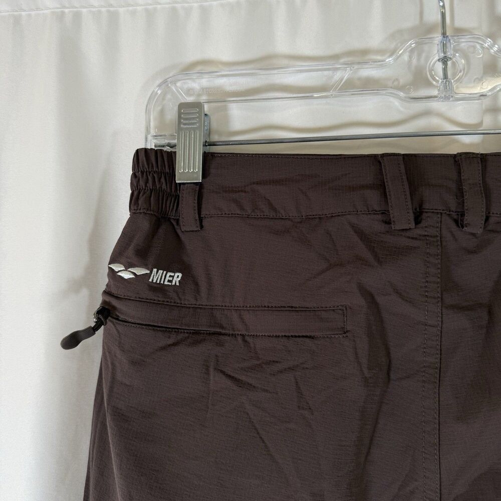 Mier Hiking Pants Women's 6 Purple Nylon Zip Cargo Pockets Button Zip - Picture 11 of 11